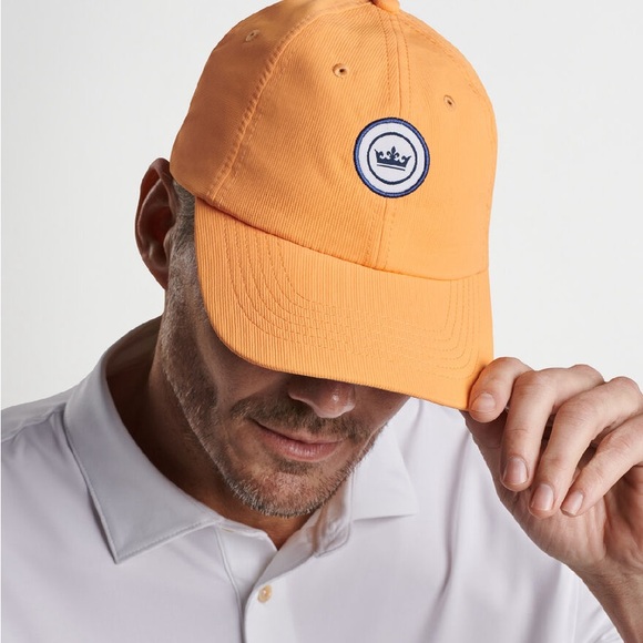 🆕Peter Millar Crown Seal Performance Hat Orange🆕 - Picture 3 of 8